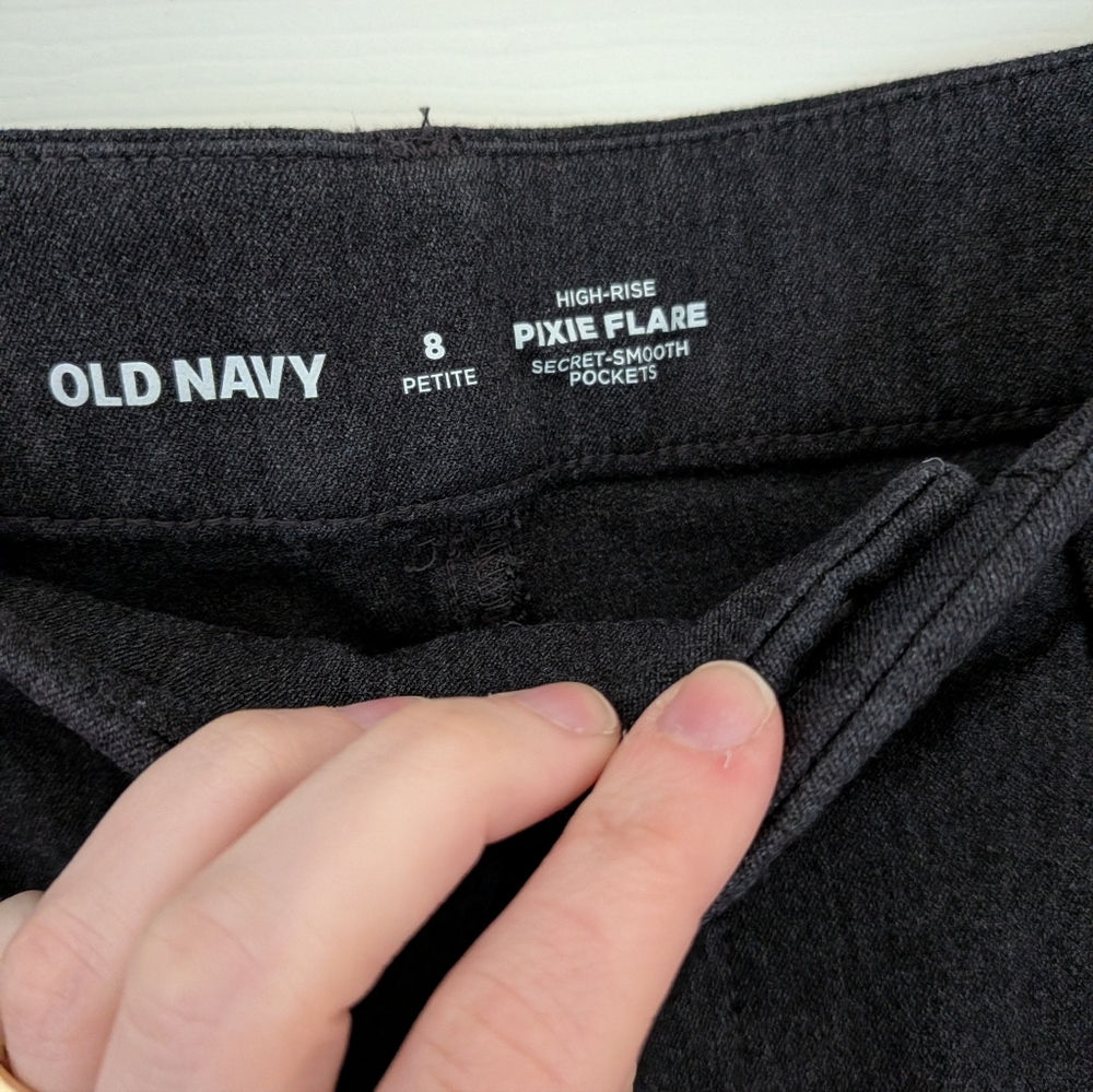 Old Navy Pixie Flare High-Rise Black Pants